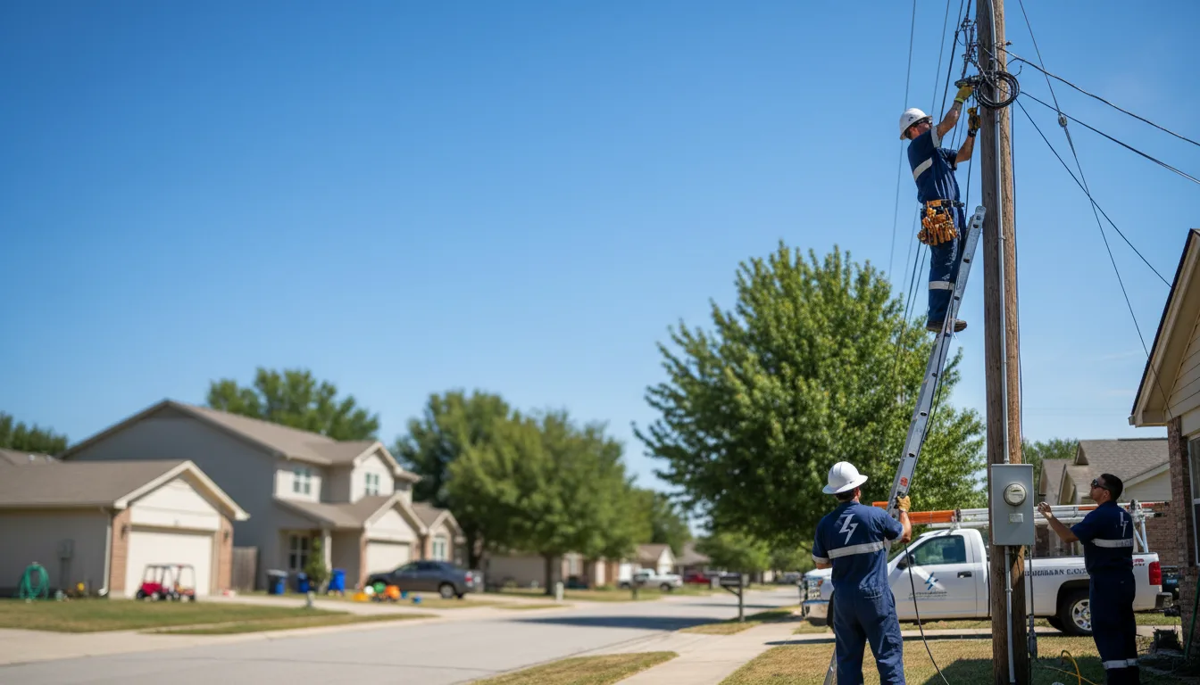 Residential electrician providing installation services in Britton, MI